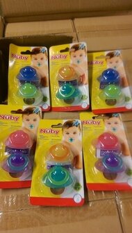 Nuby mini fopspeen a 2 stuks, 0-2 mnd